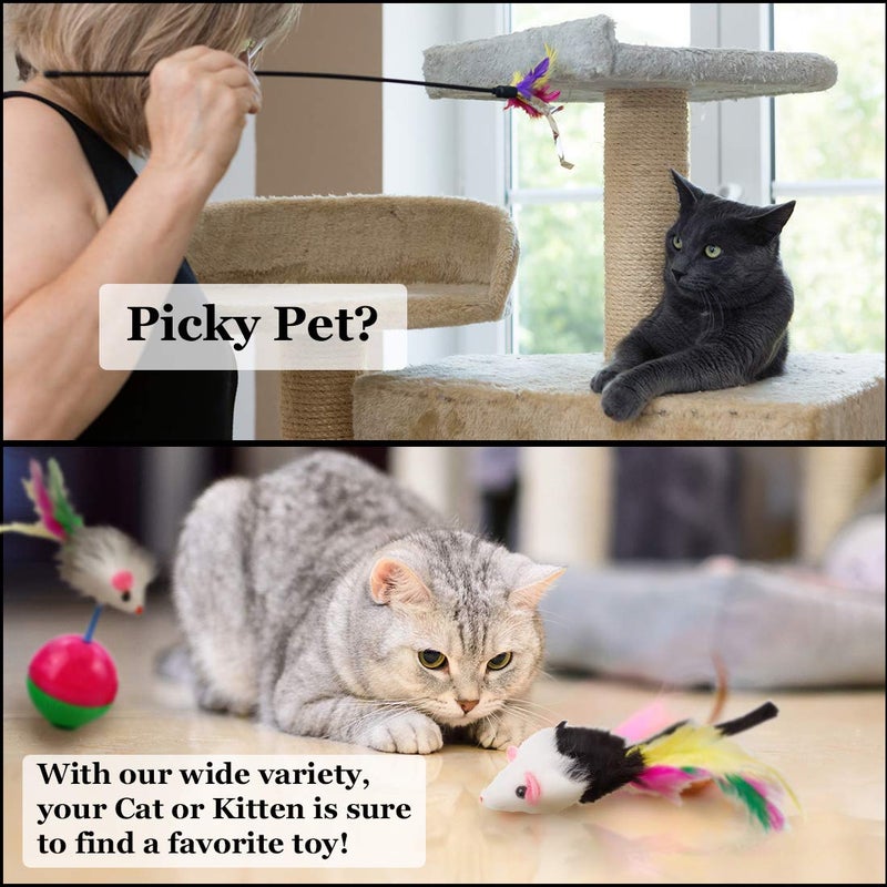 Meric CoCoo Ferret & Cat Toy Variety Pack, Activity Set of Mylar Balls, Chew Toys, Catnip Pouches, Play Mice & Bells, Great for Persians, Maine Coons, Calicos & Tabby Cats, 20 Pcs - Image 5